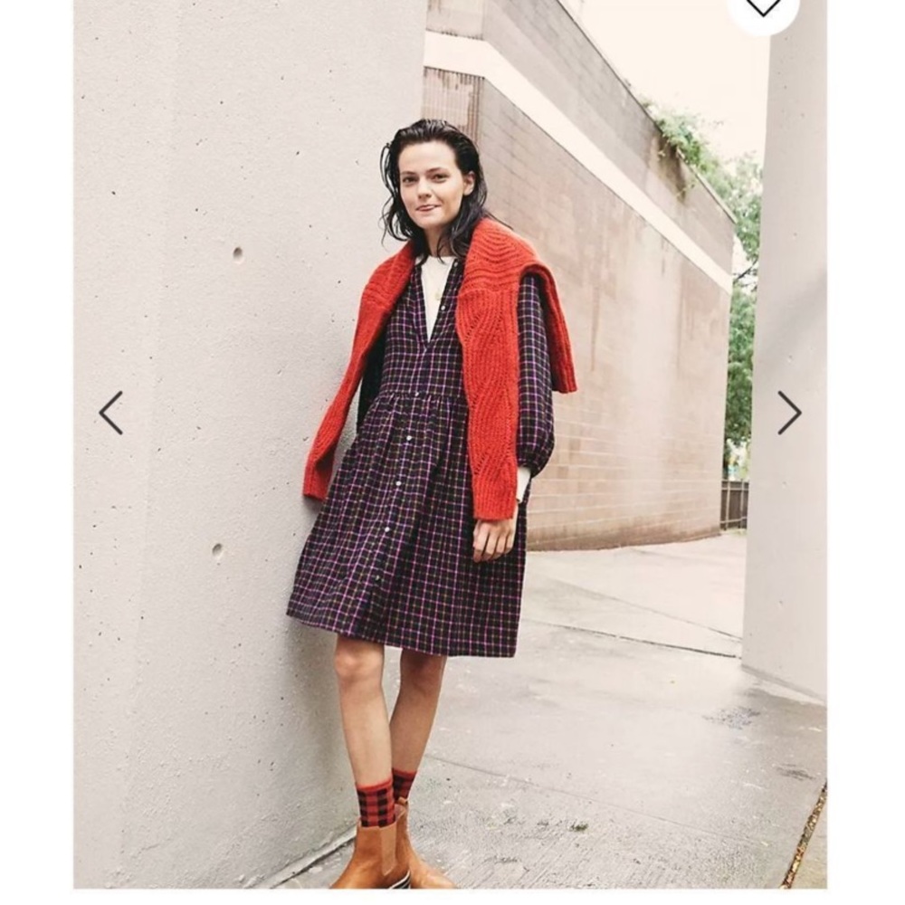 Madewell flannel dress - Picture 1 of 4